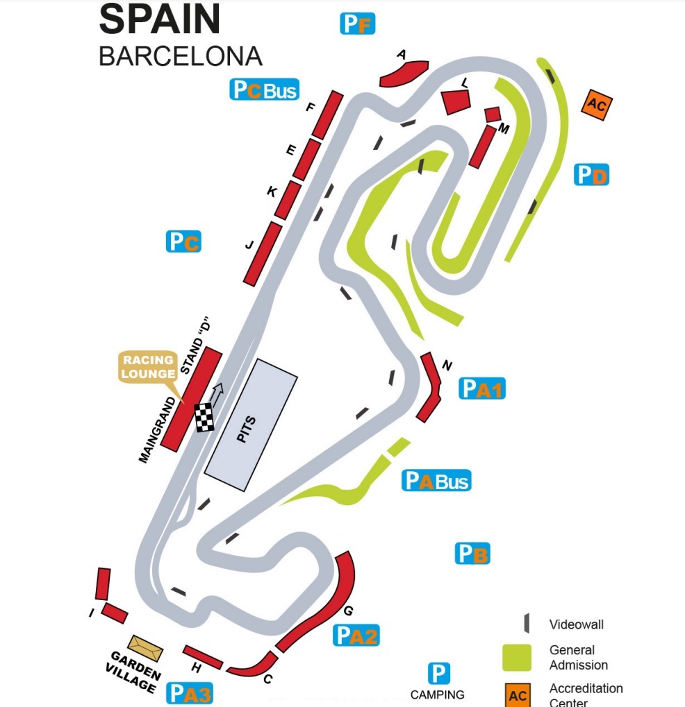 F1グランプリ観戦チケットスペイングランプリ